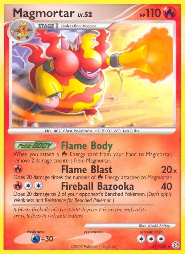 Magmortar — Secret Wonders 31 Pokémon card