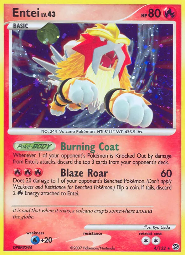 Entei — Secret Wonders 4 Pokémon card