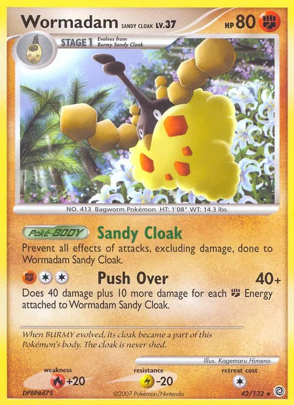Wormadam Sandy Cloak — Secret Wonders 42 Pokémon card
