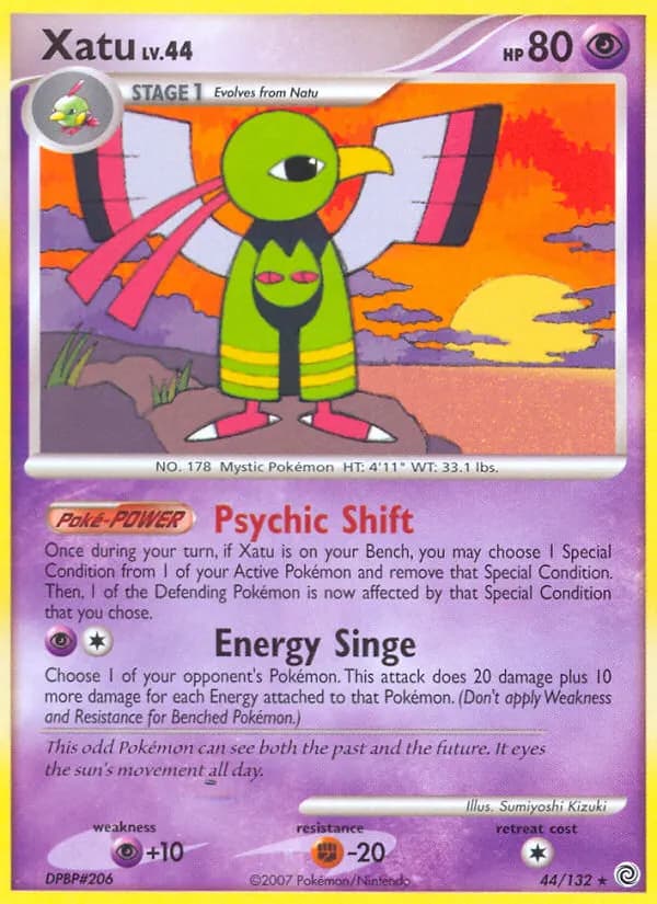 Xatu — Rätselhafte Wunder 44 German Pokémon card