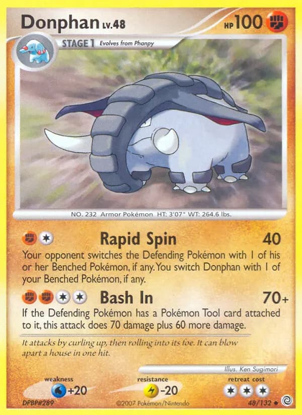 Donphan — Secret Wonders 48 Pokémon card