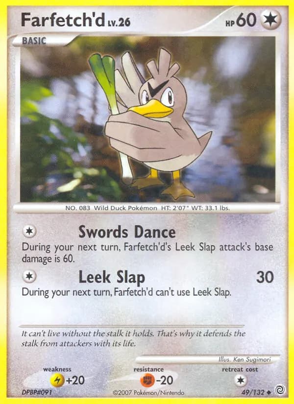 Farfetch'd — Secret Wonders 49 Pokémon card