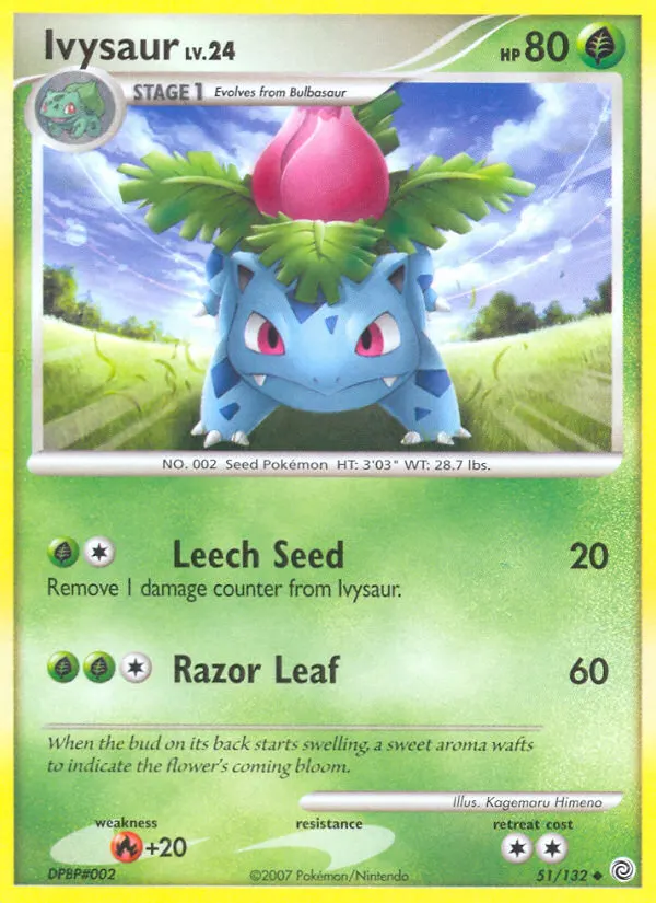Bisaknosp — Rätselhafte Wunder 51 German Pokémon card
