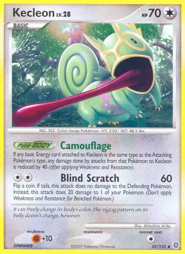 Kecleon — Rätselhafte Wunder 52 German Pokémon card