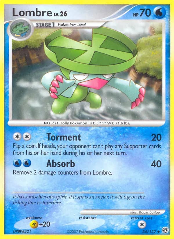 Lombrero — Rätselhafte Wunder 54 German Pokémon card