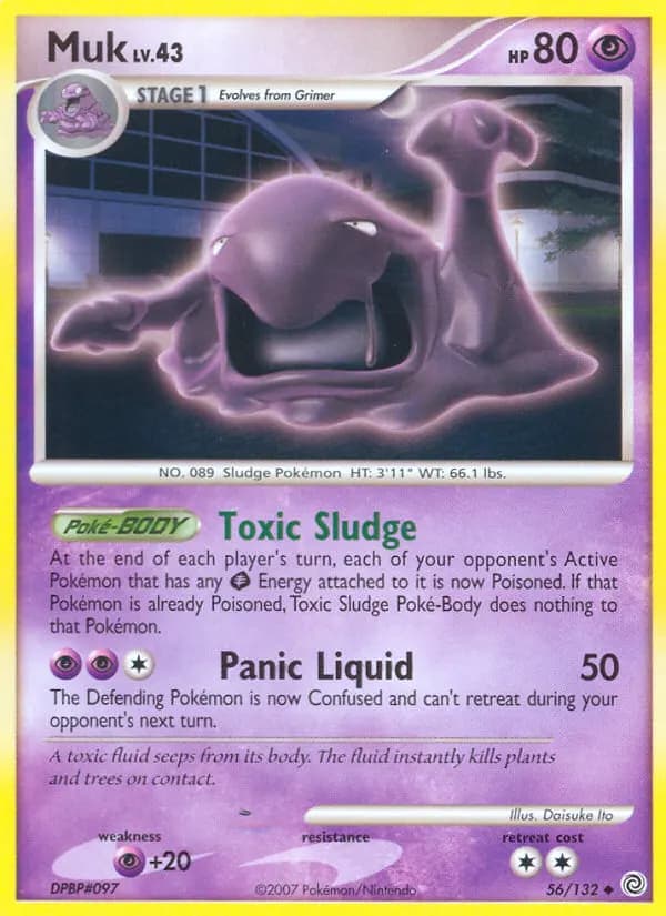 Muk — Secret Wonders 56 Pokémon card