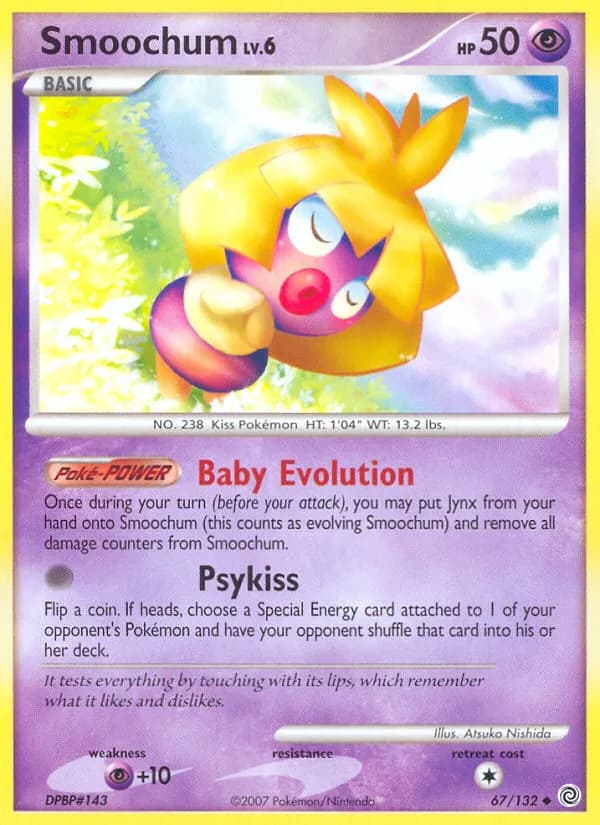 Smoochum — Secret Wonders 67 Pokémon card