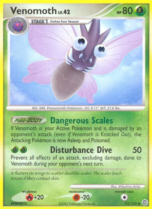 Venomoth — Secret Wonders 73 Pokémon card