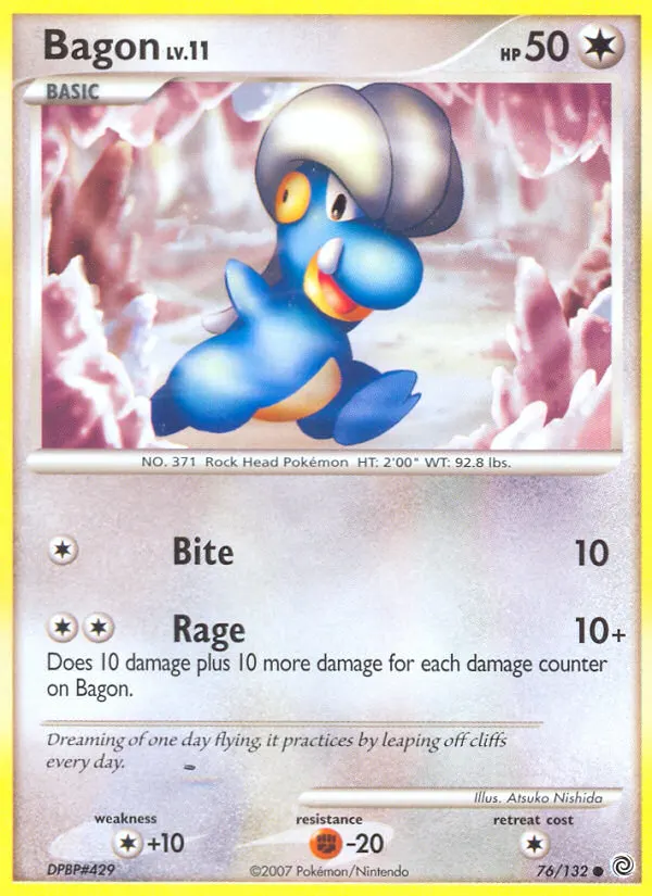 Bagon — Secret Wonders 76 Pokémon card
