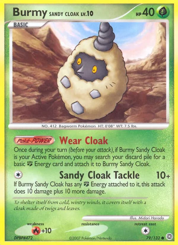 Burmy Sandy Cloak — Secret Wonders 79 Pokémon card