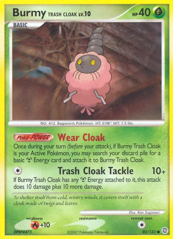 Burmy Lumpenumhang — Rätselhafte Wunder 80 German Pokémon card