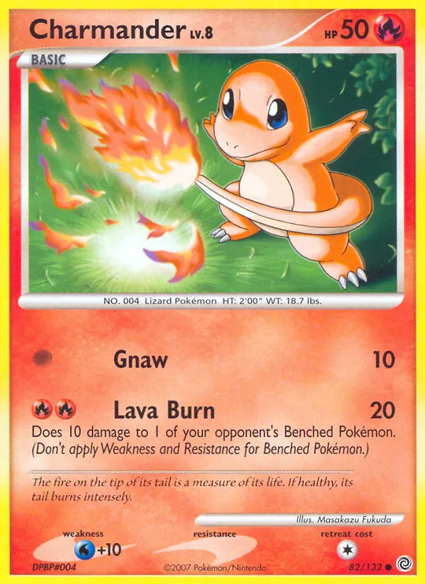 Charmander — Secret Wonders 82 Pokémon card