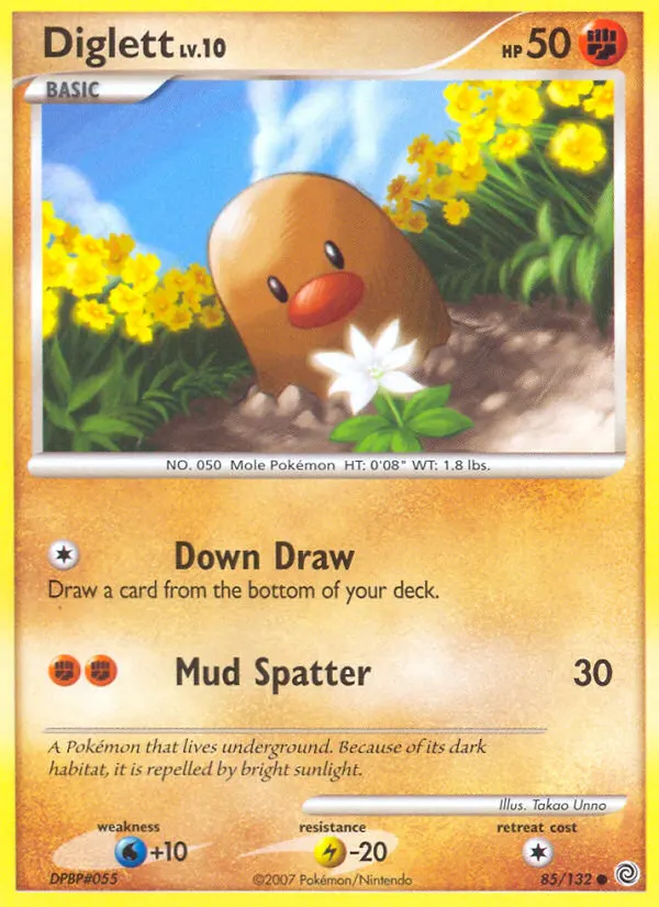 Diglett — Secret Wonders 85 Pokémon card