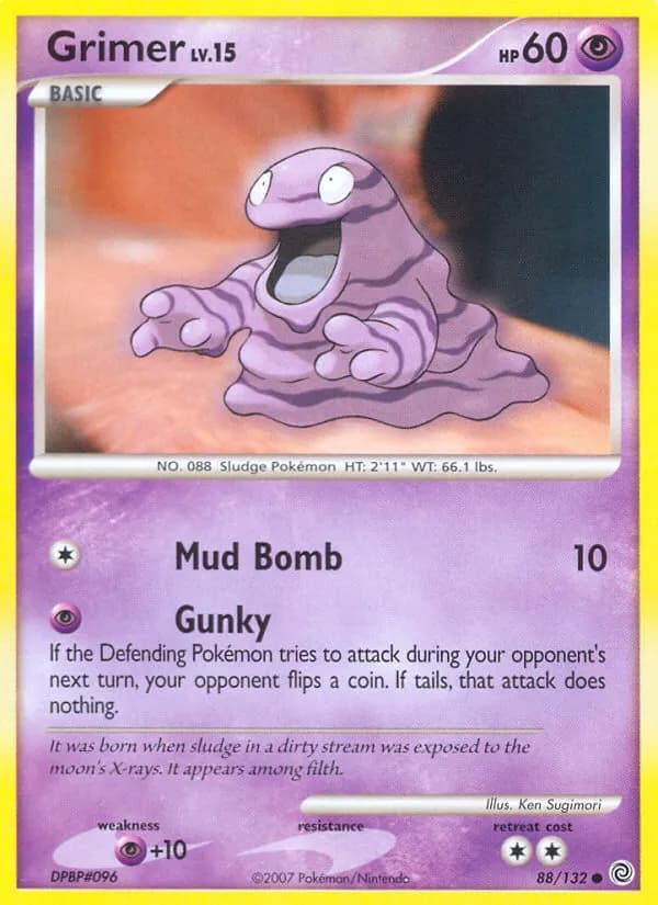 Grimer — Secret Wonders 88 Pokémon card