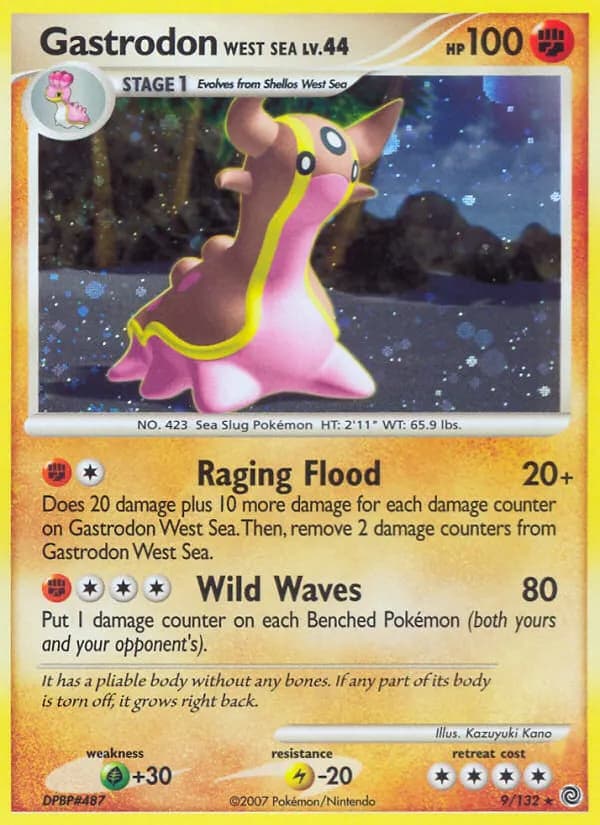 Gastrodon West Sea — Secret Wonders 9 Pokémon card