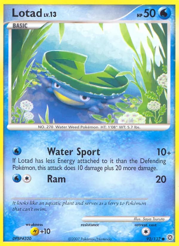 Loturzel — Rätselhafte Wunder 92 German Pokémon card