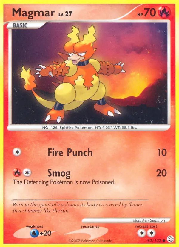 Magmar — Secret Wonders 93 Pokémon card