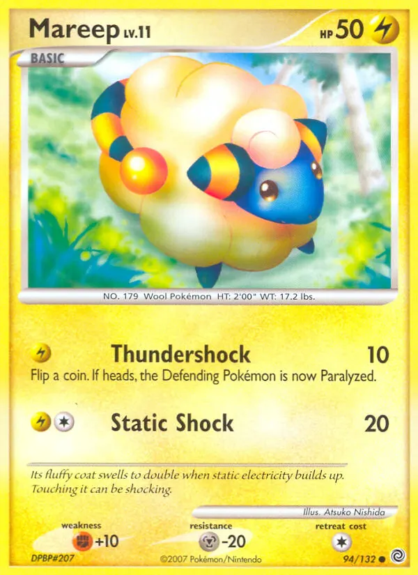Mareep — Secret Wonders 94 Pokémon card