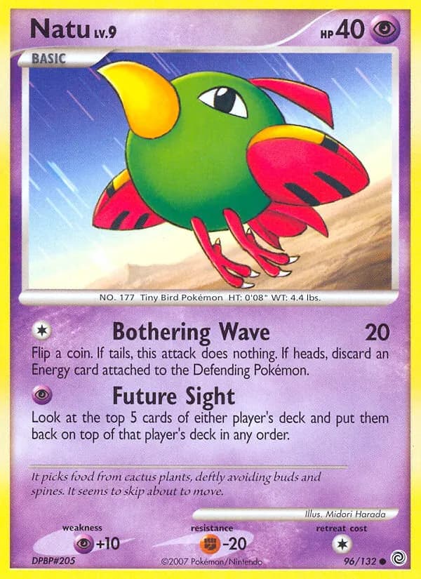 Natu — Rätselhafte Wunder 96 German Pokémon card