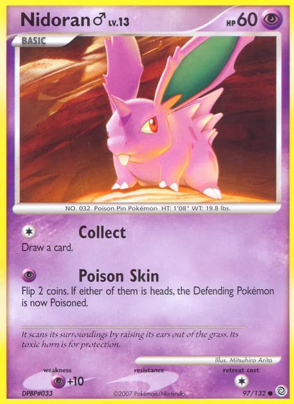 Nidoran ♂ — Secret Wonders 97 Pokémon card