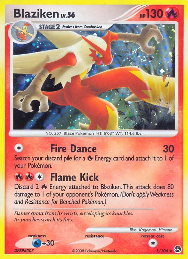 Blaziken — Great Encounters 1 Pokémon card