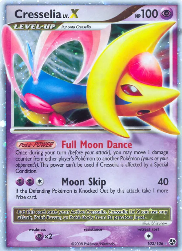 Cresselia LV.X — Great Encounters 103 Pokémon card