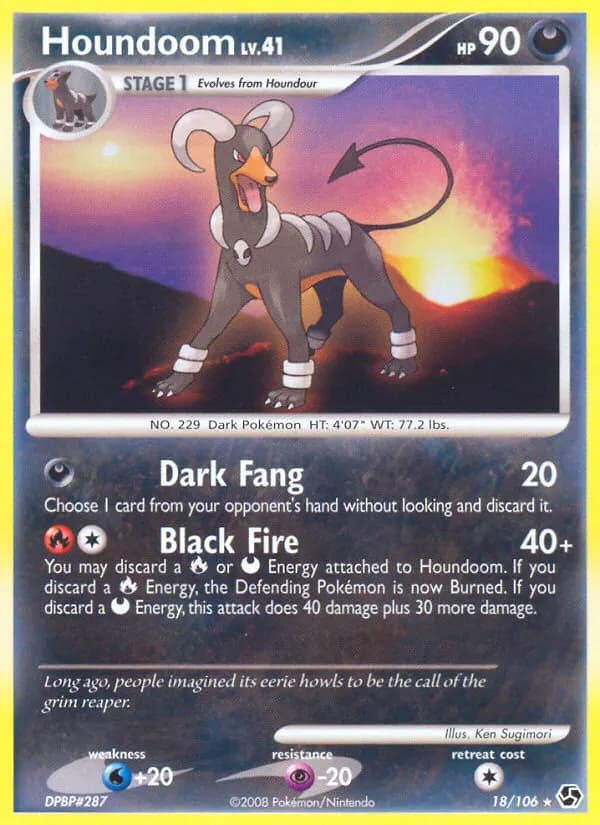 Houndoom — Great Encounters 18 Pokémon card