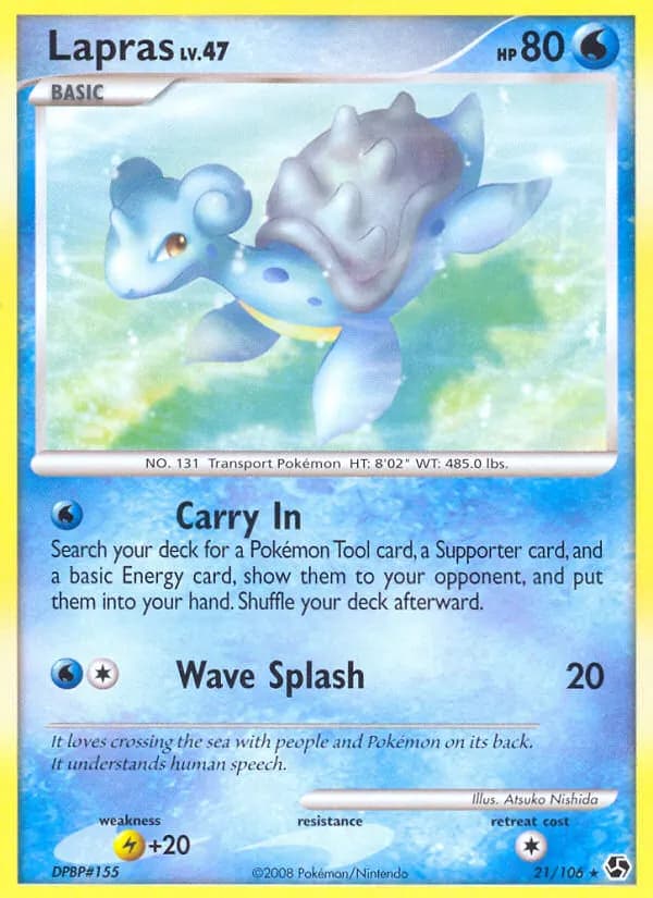 Lapras — Epische Begegnungen 21 German Pokémon card