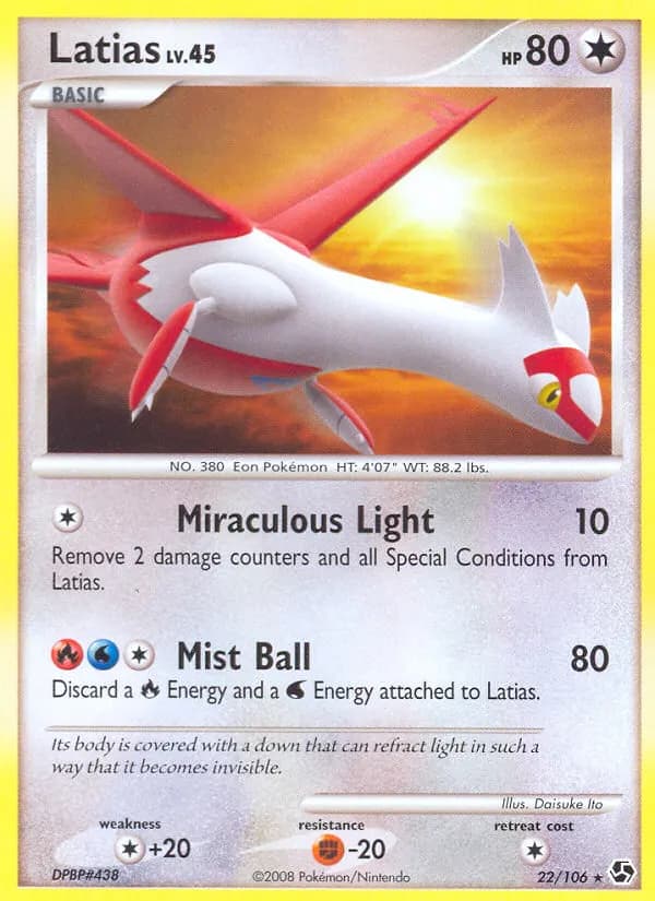 Latias — Great Encounters 22 Pokémon card