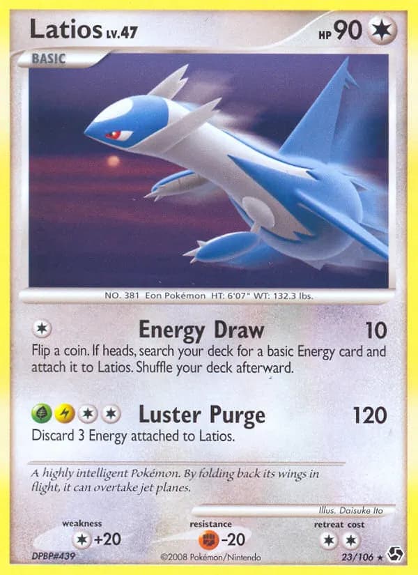 Latios — Great Encounters 23 Pokémon card