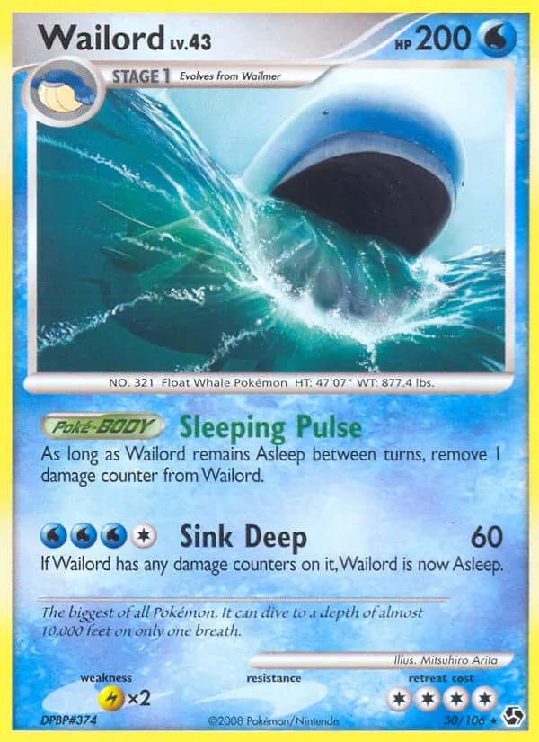 Wailord — Epische Begegnungen 30 German Pokémon card