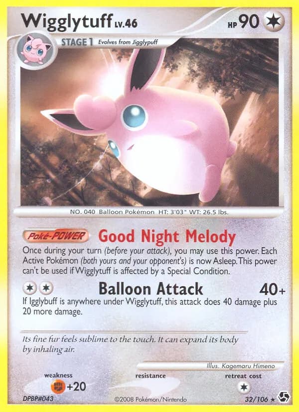 Wigglytuff — Great Encounters 32 Pokémon card