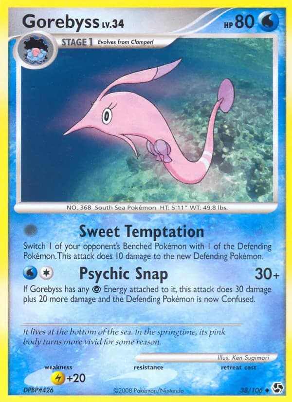 Gorebyss — Great Encounters 38 Pokémon card