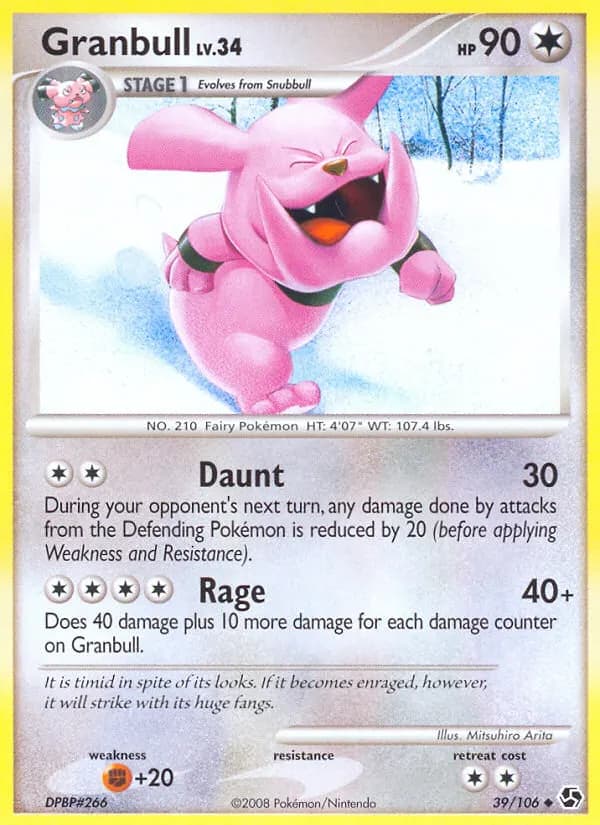 Granbull — Epische Begegnungen 39 German Pokémon card