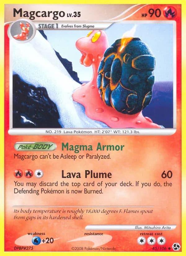Magcargo — Great Encounters 45 Pokémon card