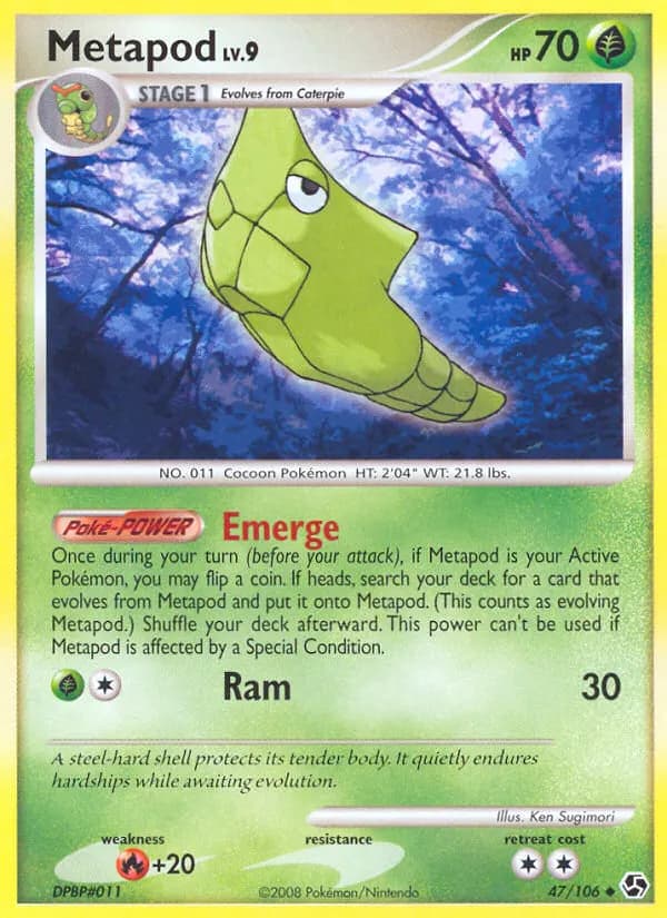 Metapod — Great Encounters 47 Pokémon card