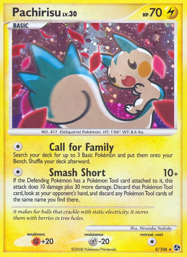 Pachirisu — Great Encounters 5 Pokémon card
