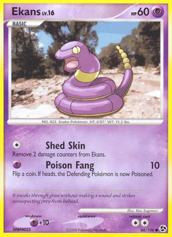 Ekans — Great Encounters 66 Pokémon card