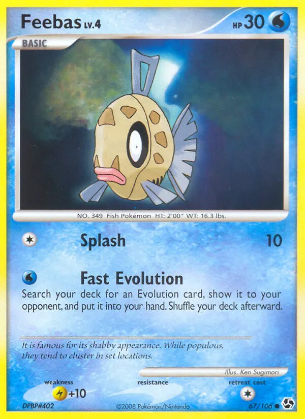 Feebas — Great Encounters 67 Pokémon card