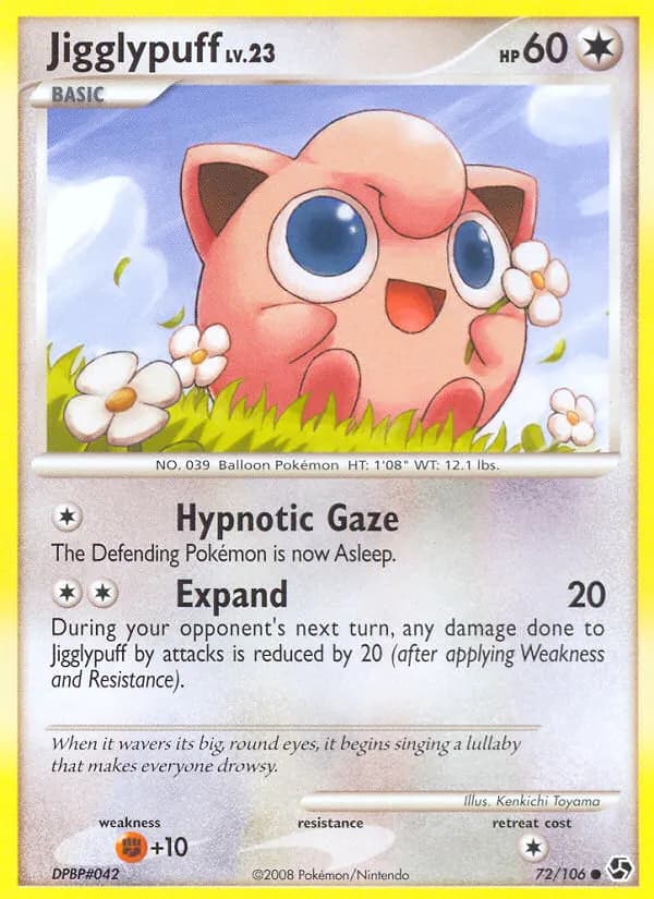 Jigglypuff — Great Encounters 72 Pokémon card