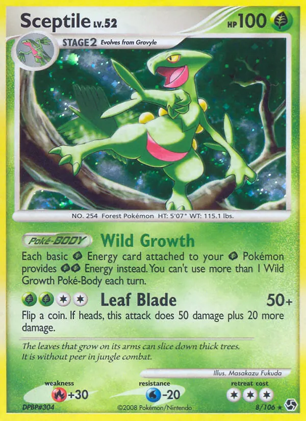 Sceptile — Great Encounters 8 Pokémon card