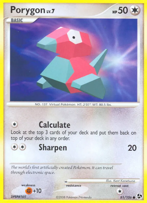 Porygon — Great Encounters 81 Pokémon card