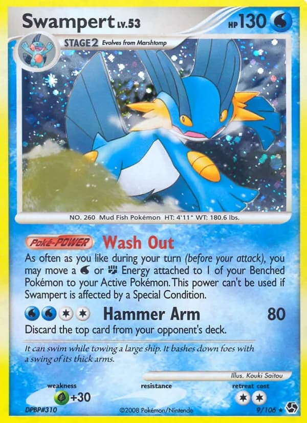 Swampert — Great Encounters 9 Pokémon card