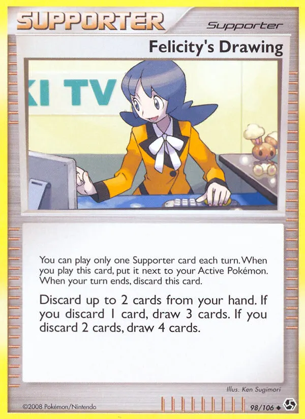 Felicity's Drawing — Great Encounters 98 Pokémon card