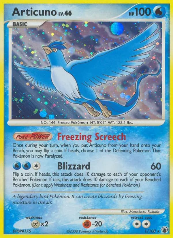 Articuno — Majestic Dawn 1 Pokémon card