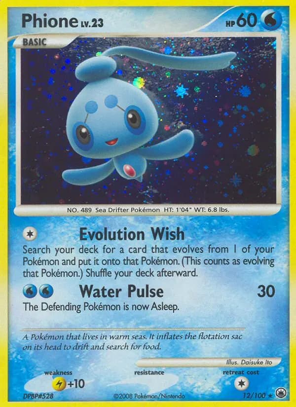 Phione — Majestic Dawn 12 Pokémon card