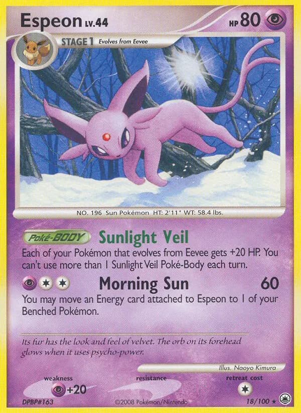 Espeon — Majestic Dawn 18 Pokémon card