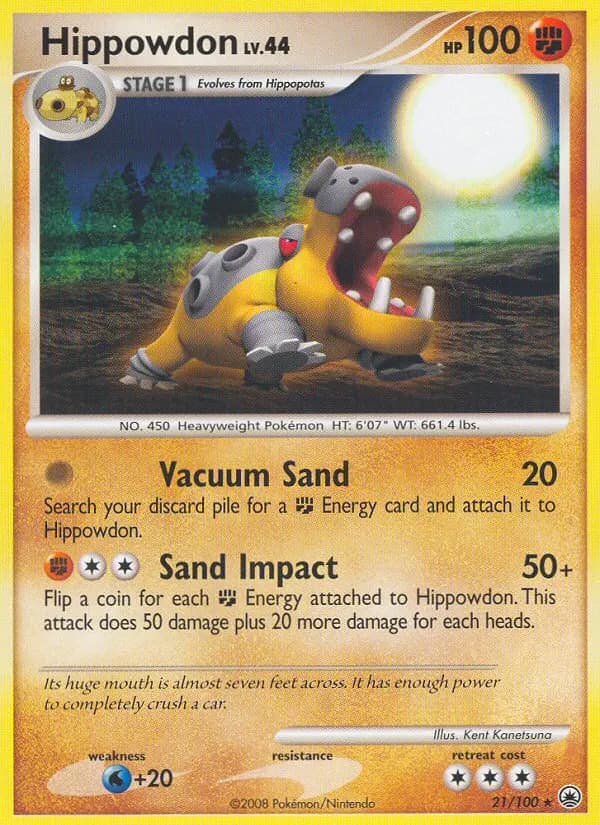 Hippowdon — Majestic Dawn 21 Pokémon card