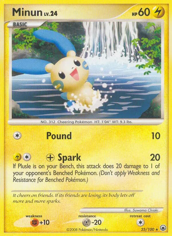 Minun — Majestic Dawn 25 Pokémon card