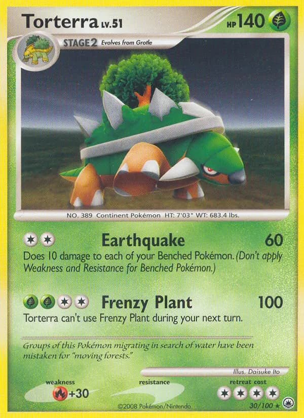 Torterra — Majestic Dawn 30 Pokémon card